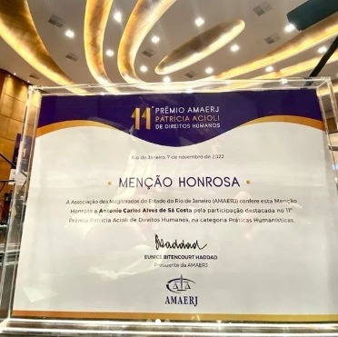 ONG Rio de Paz vence categoria 'práticas Humanísticas' do Prêmio Patrícia Acioli Redes Sociais