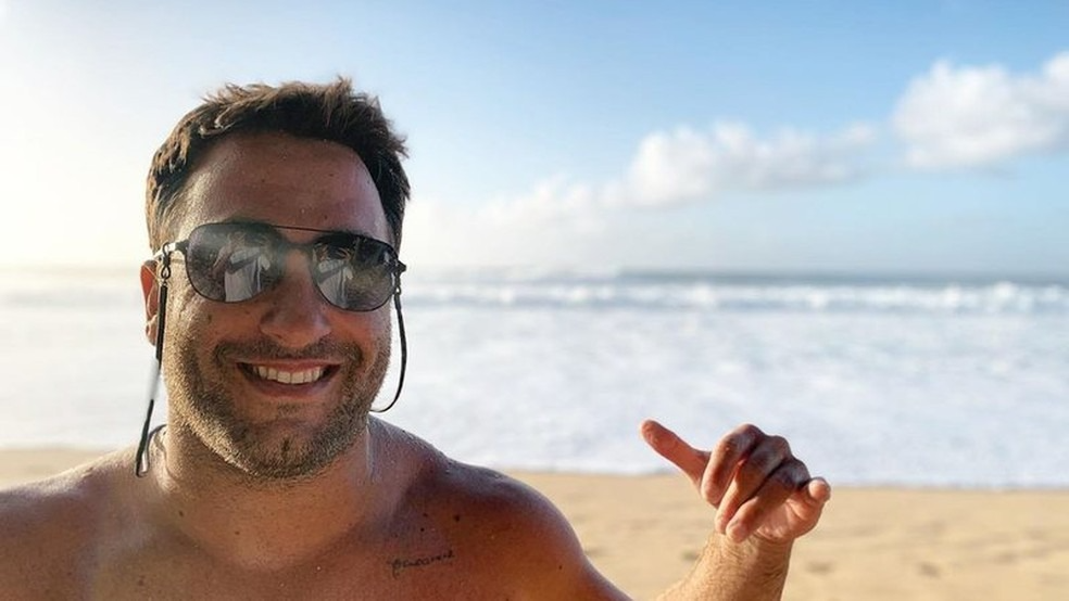 O surfista Felipe Cesarano Reprodução/Redes Sociais