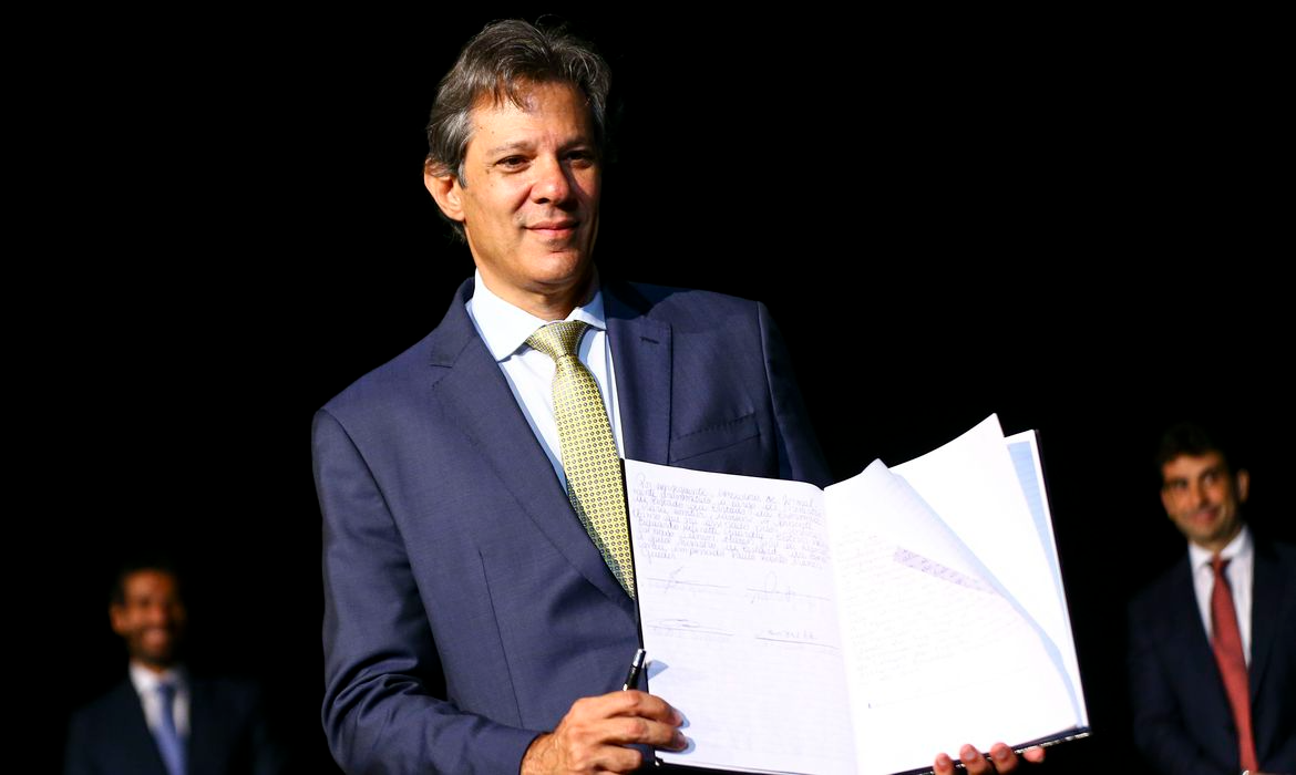 Haddad toma posse e promete nova regra fiscal ainda no primeiro semestre Foto: Agência Brasil