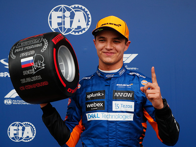 Piloto da McLaren conquistou a primeira pole position da carreira