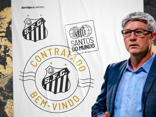 Odair Hellmann assina contrato com o Santos até o final de 2023 Divulgação/Santos FC