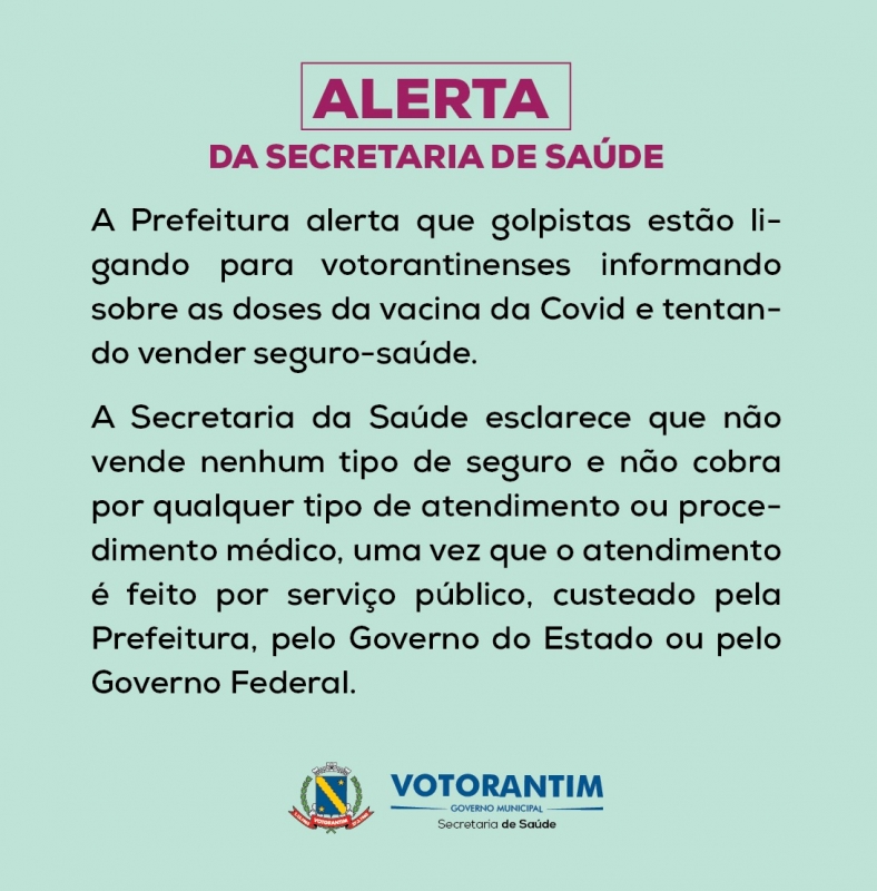 Prefeitura divulgou alerta na tarde desta quinta-feira Divulgação