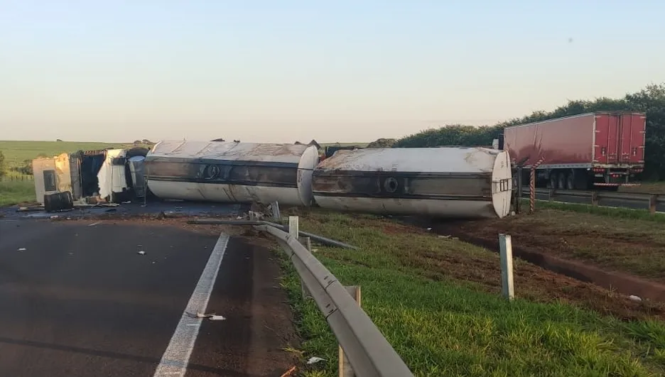 O motorista teve apenas ferimentos leves 