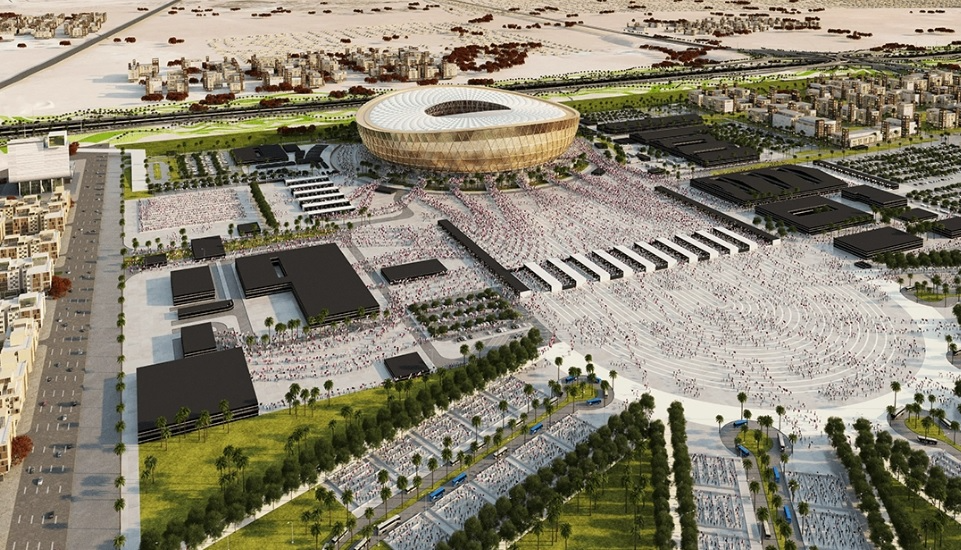 O Lusail Stadium ainda não recebeu um jogo de competição oficial Divulgação/Fifa