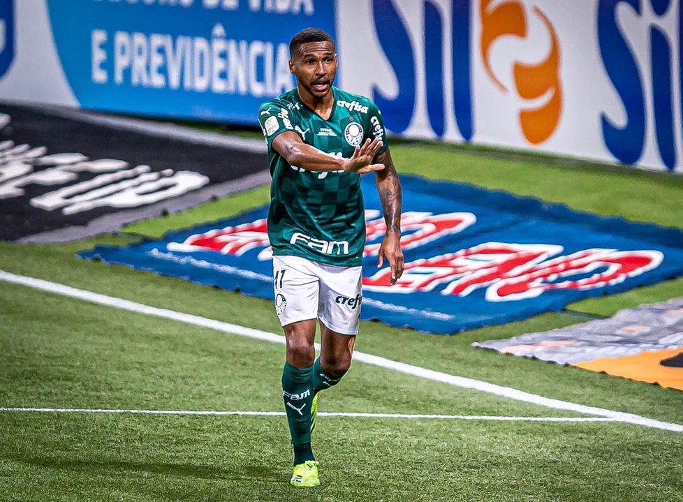 Wesley marcou o primeiro gol da vitória do Palmeiras sobre o Grêmio na final da Copa do Brasil Van Campos/WPP/Folhapress