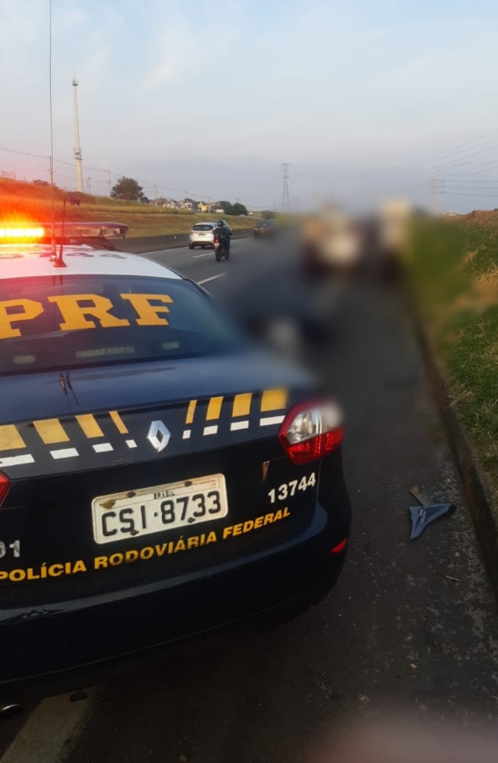 Atropelamento na Rodovia Presidente Dutra  Foto/Divulgação PRF