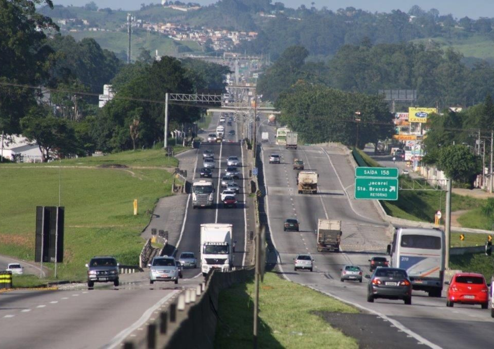 Via Dutra tem trânsito intenso em alguns pontos na chegada ao Vale do Paraíba Divulgação/CCR Nova Dutra