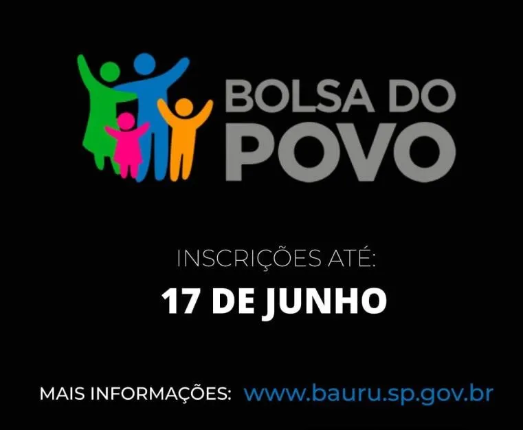 As inscrições podem ser feitas até o dia 17 de junho