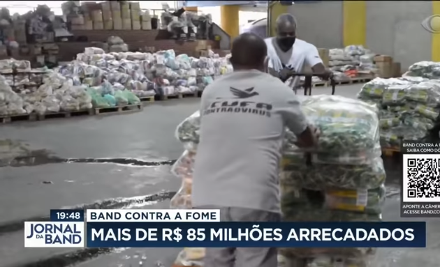 Campanha Band contra a fome Grupo Bandeirantes