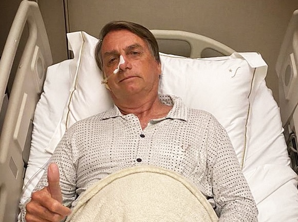 Bolsonaro passa primeira noite no hospital e será reavaliado. Foto: reprodução/Twitter