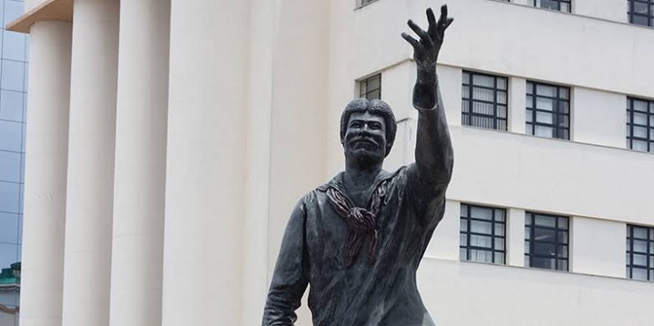 Estátua de João Cândido que deixou a Praça XV Reprodução/Rodrigo Costa 