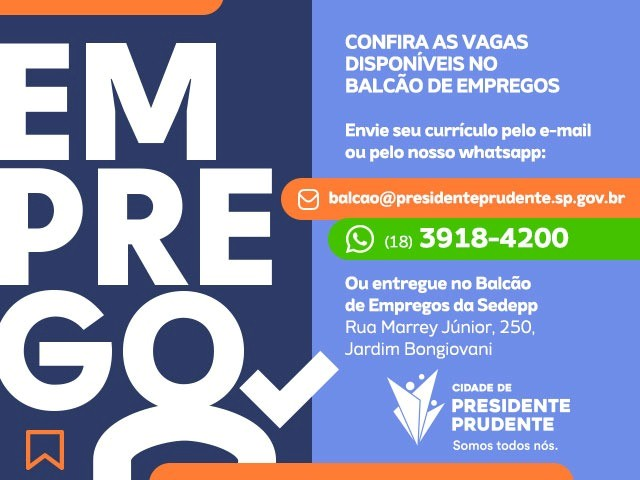 Os interessados devem enviar currículo por e-mail Secom