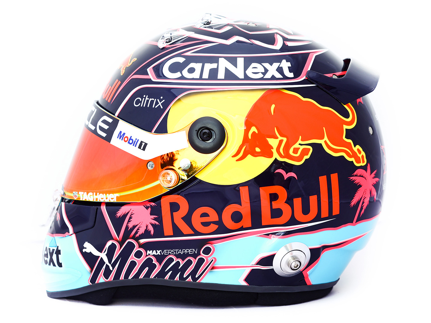 F1: Verstappen apresenta capacete especial para estreia do GP de Miami