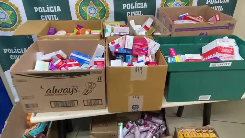 Os remédios haviam sido roubados na terça-feira (2) Divulgação/Polícia Civil