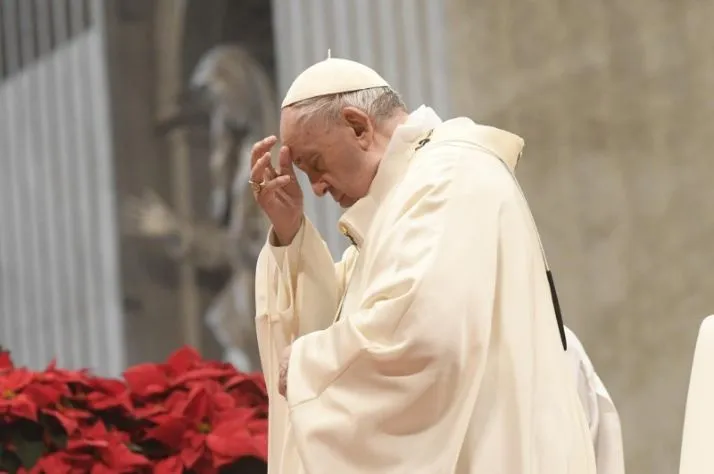 O Pontífice celebrou uma missa na Basílica de São Pedro