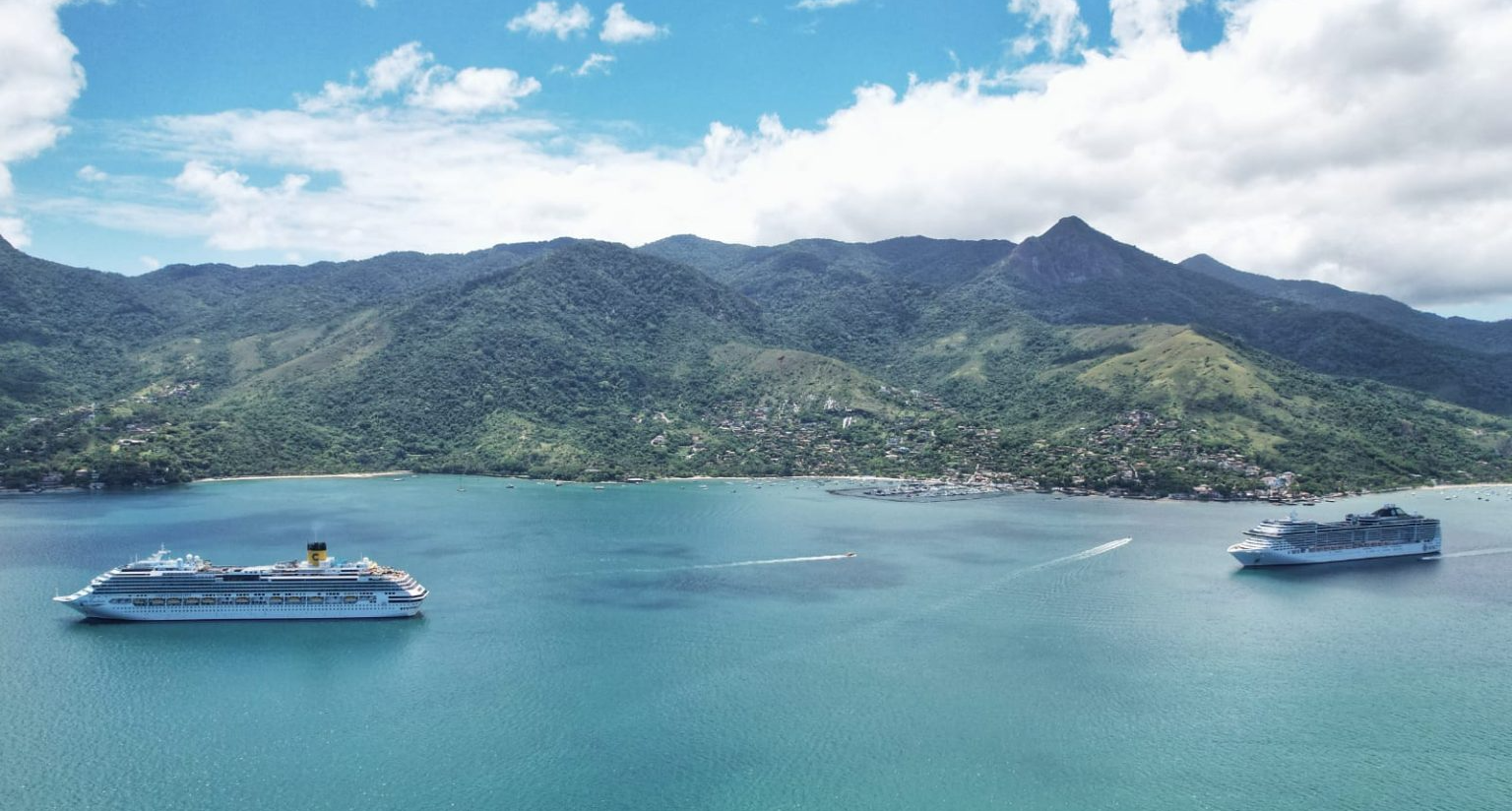  Desde 13 de março de 2020, Ilhabela não recebia uma parada dupla Divulgação/ Prefeitura de Ilhabela