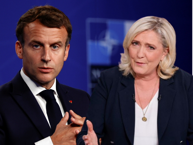 Emmanuel Macron e Marine Le Pen disputam eleições presidenciais da França  Foto: Montagem/Reuters