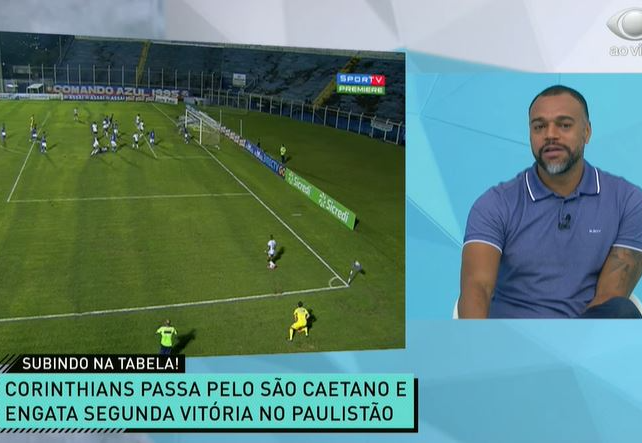 Vitória do Timão sobre o São Caetano foi assunto no Jogo Aberto Reprodução 