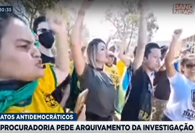 PGR pede arquivamento da investigação de parlamentares em atos antidemocráticos do ano passado Reprodução/BandNews TV