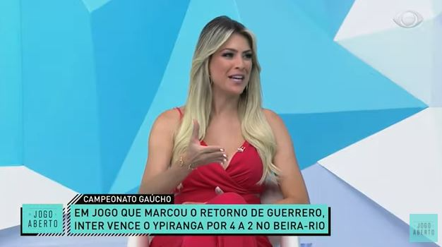 Apresentadora comentou a vitória colorada sobre o Ypiranga Reprodução 