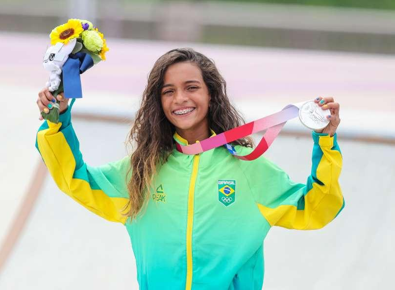 Rayssa Leal, prata no skate dos Jogos de Tóquio Divulgação/COB