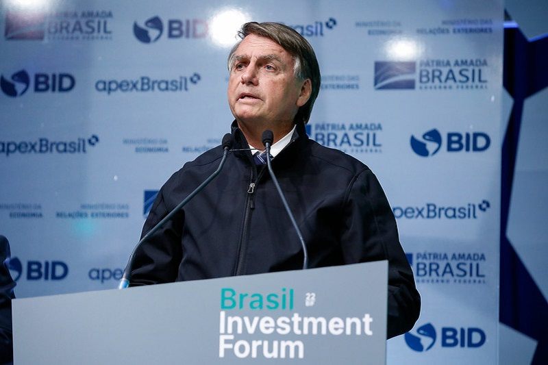 Bolsonaro discursou em evento sobre investimentos Alan Santos/Presidência