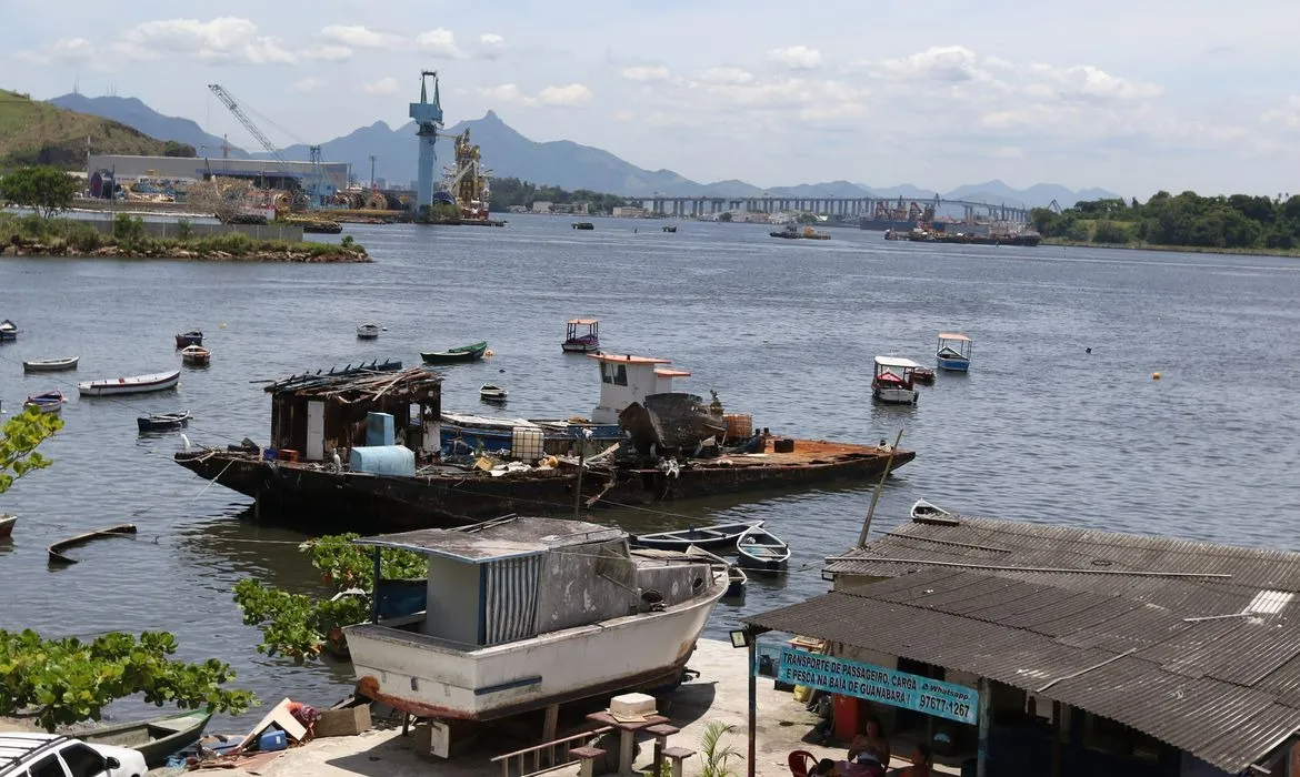 Número de embarcações abandonadas na Baía de Guanabara é alto Tânia Rêgo/Agência Brasil