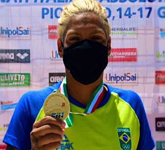 Ana Marcela Cunha busca primeira medalha olímpica da carreira Reprodução / Time Brasil 