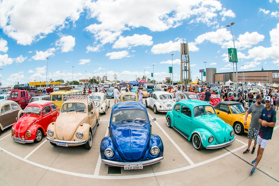 Encontro reúne modelos emblemáticos do Fusca. Divulgação