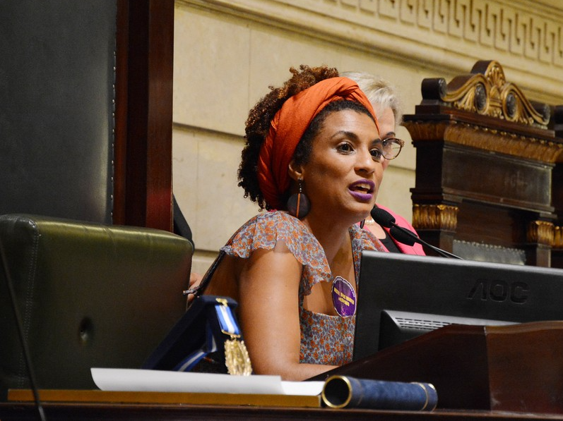 A vereadora Marielle Franco e o motorista Anderson Gomes foram assassinados no Rio de Janeiro, em 2018 Renan Olaz/Alerj