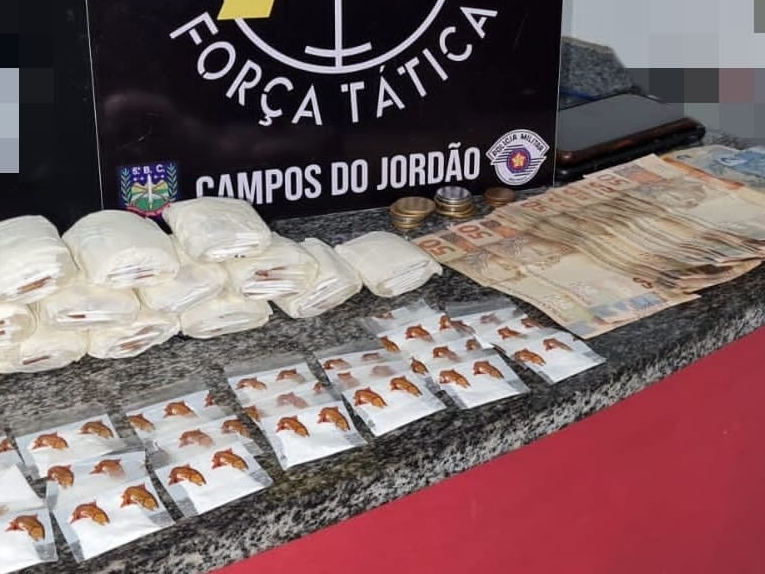 Homem é preso por vendas de drogas por “delivery”, em Campos do Jordão Divulgação/ Polícia Militar