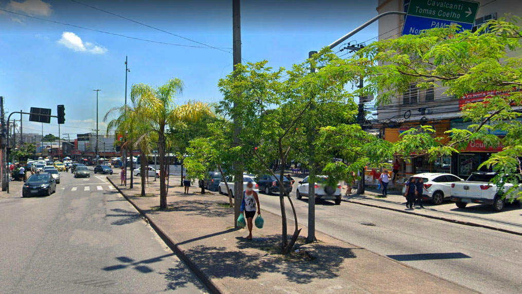 Caso aconteceu na Avenida Dom Hélder Câmara, na altura de Cascadura Google Maps