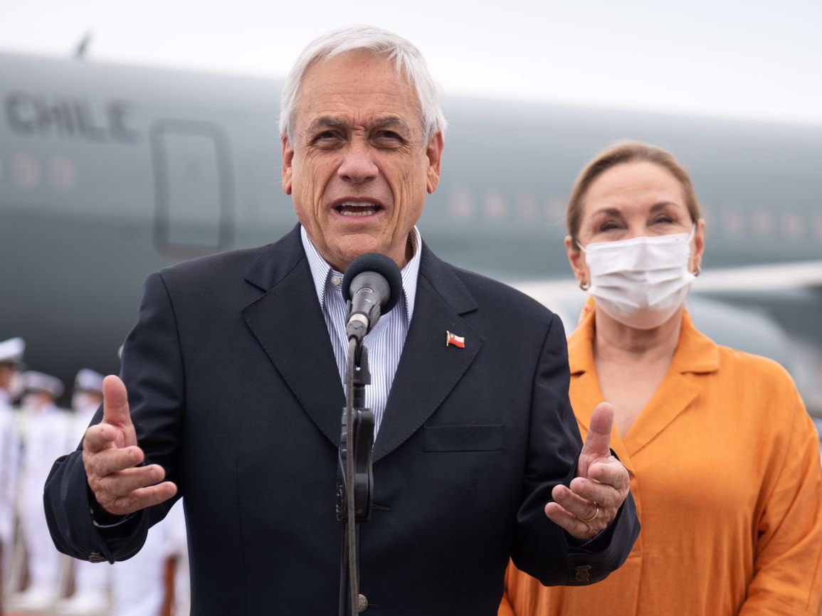 Presidente chileno era acusado de favorecimento de uma empresa de mineração da família. Foto: Reprodução/Twitter