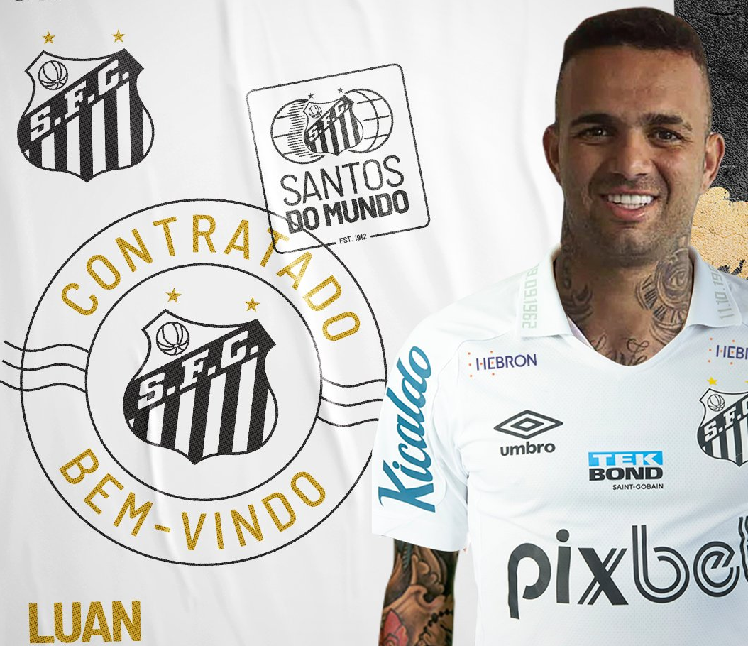 Luan é o segundo reforço do Santos para a temporada 2022 nesta janela de transferência