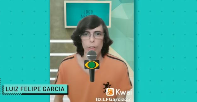 Luiz Felipe Garcia está nas quartas de final do Microfone Aberto no Kwai Reprodução