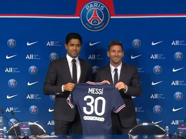 Lionel Messi fechou contrato de dois anos com o clube e desembarcou na terça-feira (10) em Paris  Foto: Reprodução/PSG 