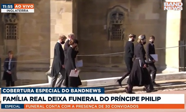 Harry e William conversam após funeral de Philip; assista ao encontro Reprodução