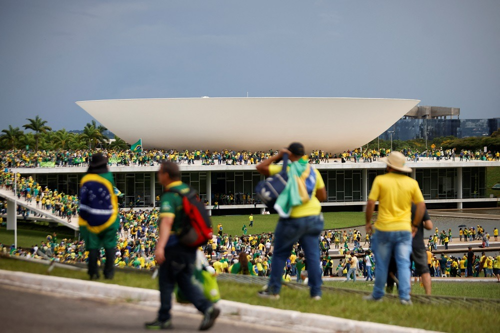 Manifestantes invadem o Congresso Nacional Adriano Machado/Reuters