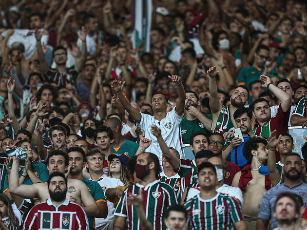 Torcida do Fluminense apoiando o time no Maracanã Lucas Merçon