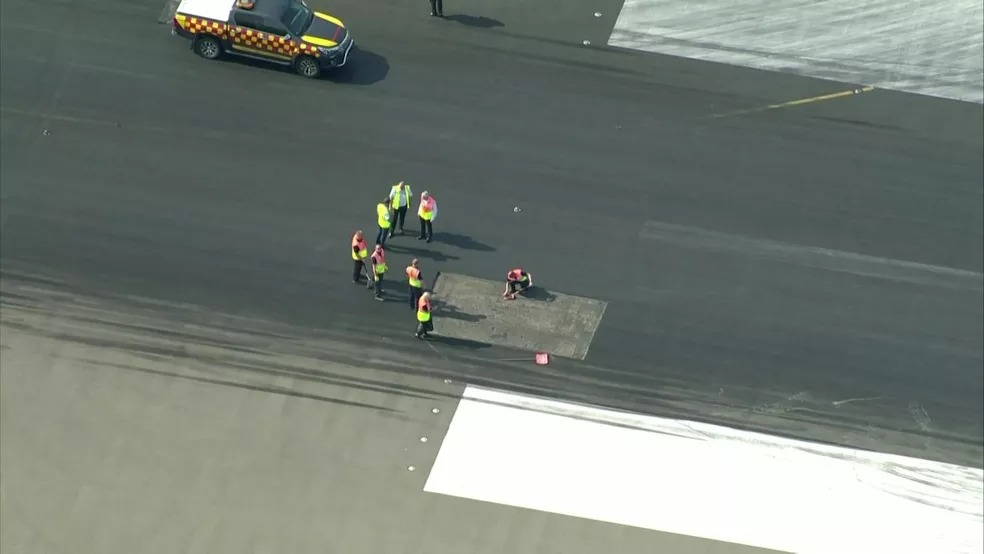 Pista de aeroporto derrete e calor faz Reino Unido declarar “alerta vermelho” Foto: Reuters 