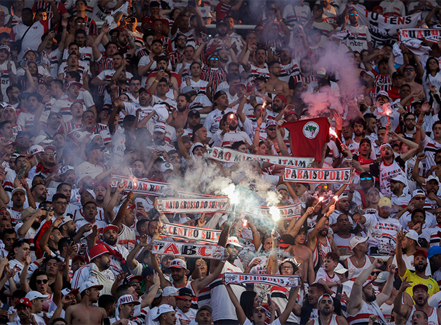 Torcida do São Paulo em Córdoba, na final da Sul-Americana Rubens Chiri / São Paulo FC