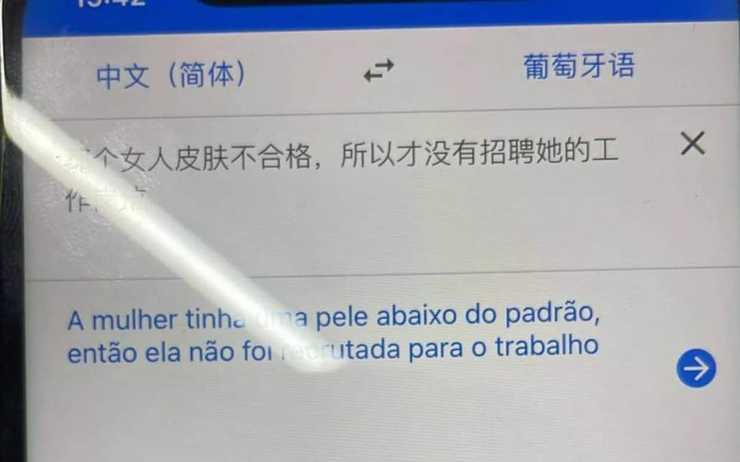 Comerciante chinês traduziu mensagem racista Reprodução/redes sociais