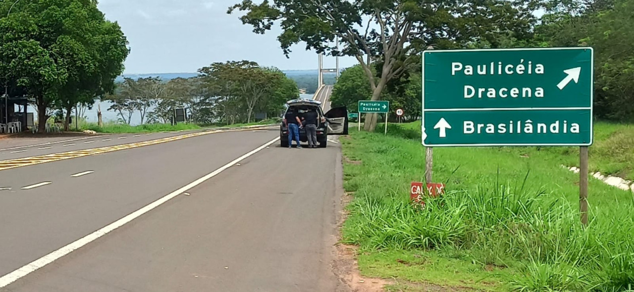 Condutor disse que teria sido abordado por criminosos na divisa entre SP e MS.  Foto: Polícia Civil