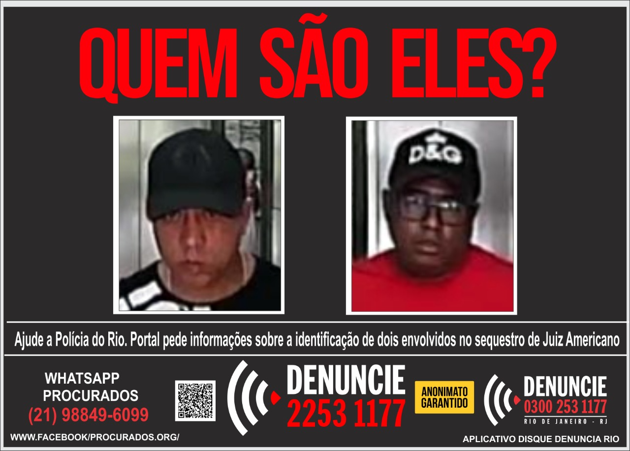 Dois homens são alvos de busca  Divulgação/Portal do Procurados