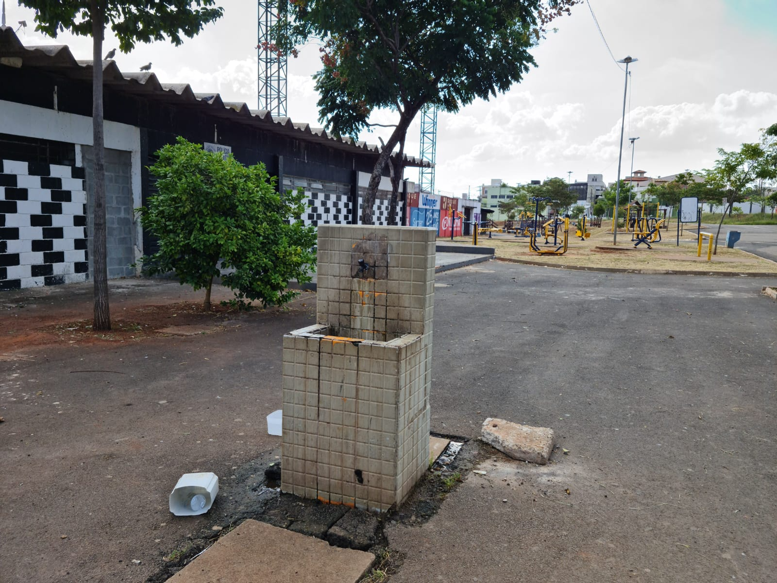 O local fica próximo de um parque infantil, no bairro Jardim Canaa, em Limeira Reprodução/GAMA