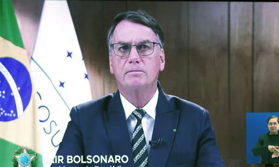 Bolsonaro encaminhou um vídeo defendendo a redução da Tarifa Externa Comum do bloco. Foto: Reprodução