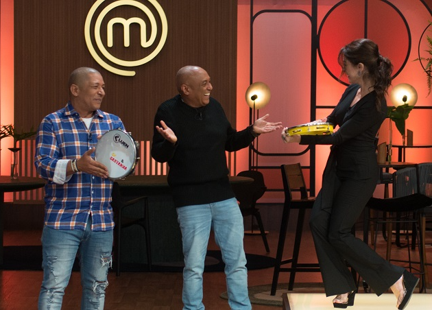 Caju e Castanha fazem repente com Ana Paula Padrão no MasterChef de hoje; assista ao vídeo spoiler Carlos Reinis/Band