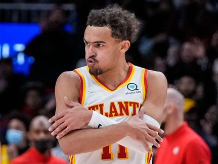 Trae Young foi decisivo na classificação do Atlanta Hawks para os playoffs Reprodução/Atlanta Hawks