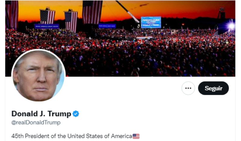 Após ter conta reativada, Donald Trump diz não ter interesse em usar o Twitter