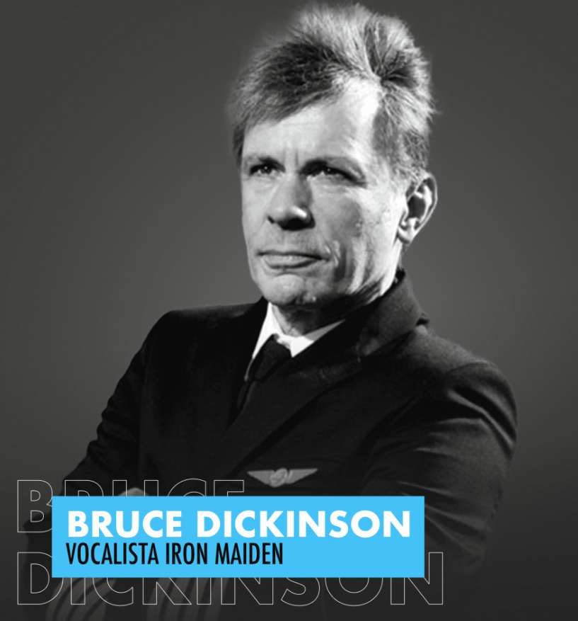 Vocalista do Iron Maiden, Bruce Dickinson, vai participar de evento no Rio Divulgação/Rio Inovation Week